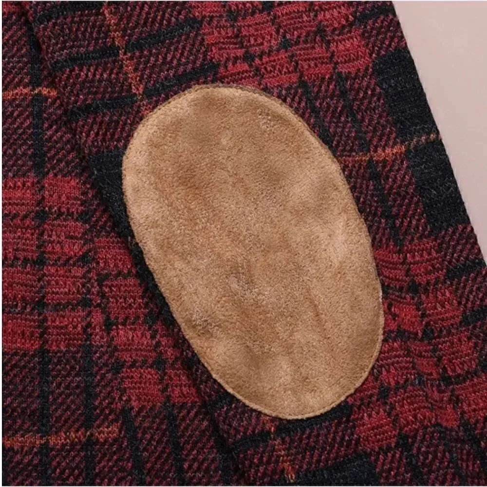 Plaid  Cardigan Sweater EUC
